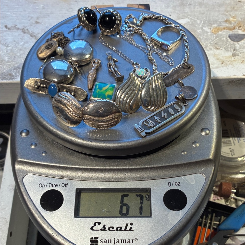 925 Jewelry Lot  Collection ( 67 grams)